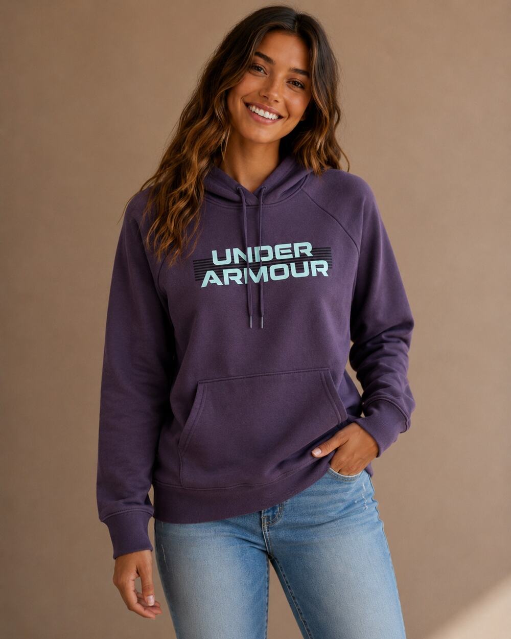 Under Armour Women’s Purple Pullover Hoodie Sweatshirt Size Medium NWT
